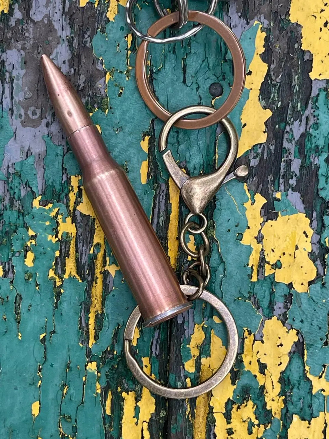 Real Bullet Keychain with Inert Copper Round | Military-Style Handmade Gift from Ukraine | EDC Ammo Souvenir