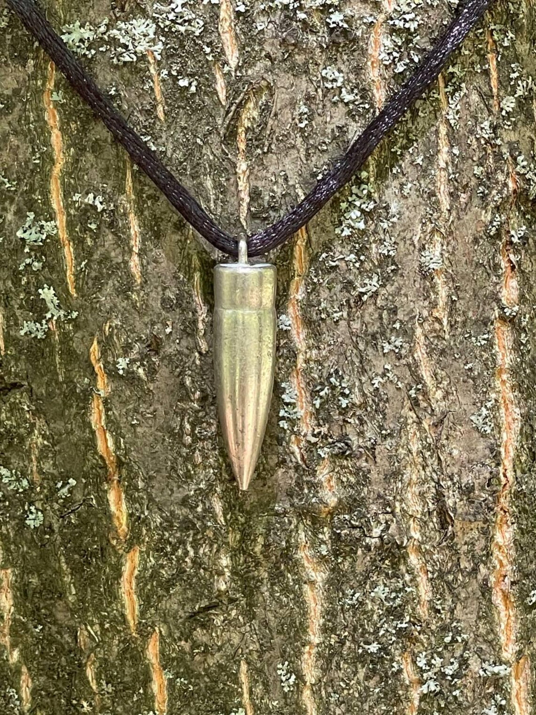 Silver Bullet Pendant • Recycled Ammo Necklace • Handmade in Ukraine • Minimalist Unisex Jewelry • Unique Military Gift