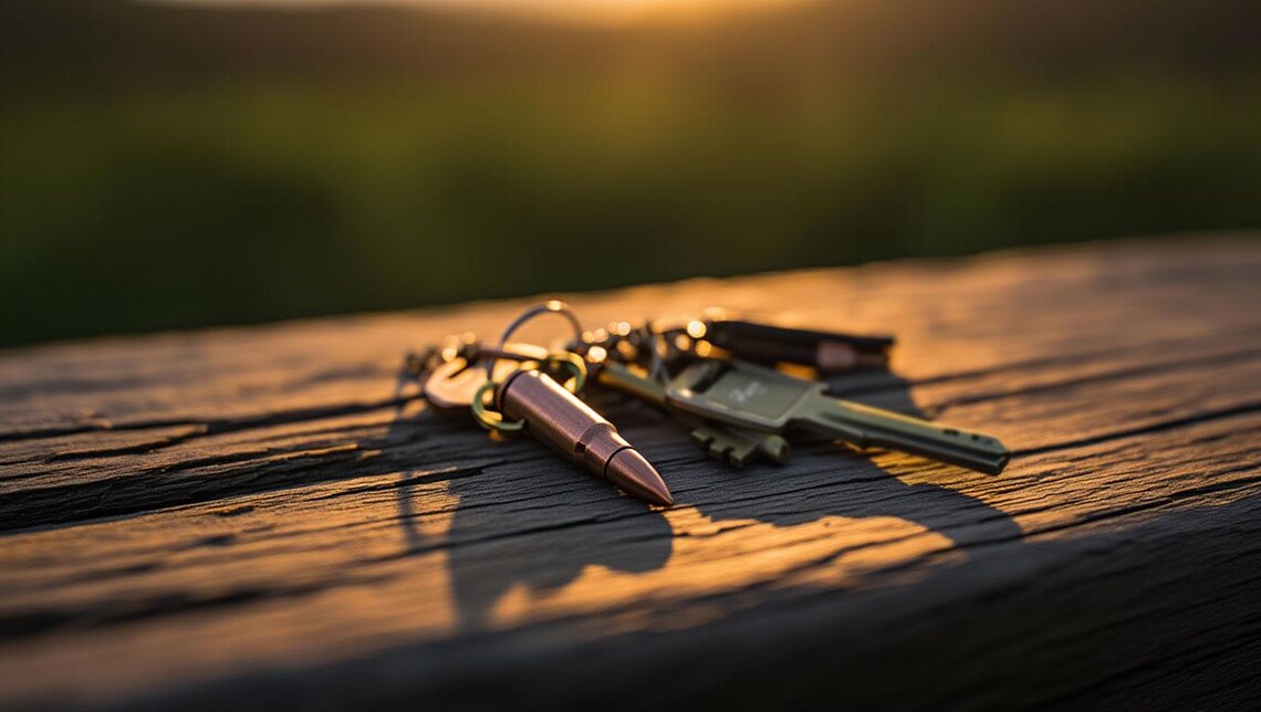 7.62 Brass Shell Keychain • Real Metal Accessory • Handcrafted Symbol of Strength • Ukrainian Made Gift