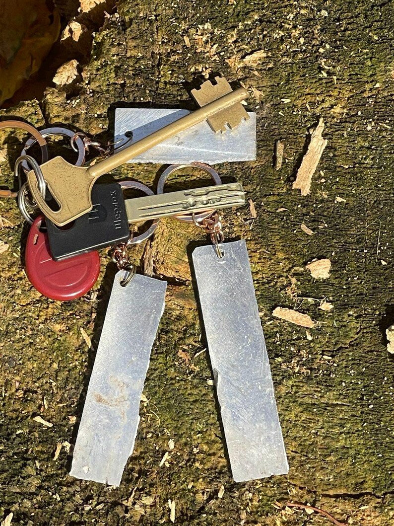 Keychain Made from Reclaimed Drone Engine Metal  Handcrafted Symbol of Strength  Authentic Ukrainian Steel Gift for Men