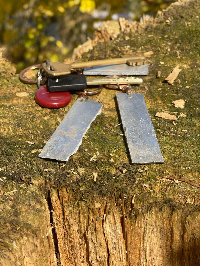 Keychain Made from Reclaimed Drone Engine Metal  Handcrafted Symbol of Strength  Authentic Ukrainian Steel Gift for Men